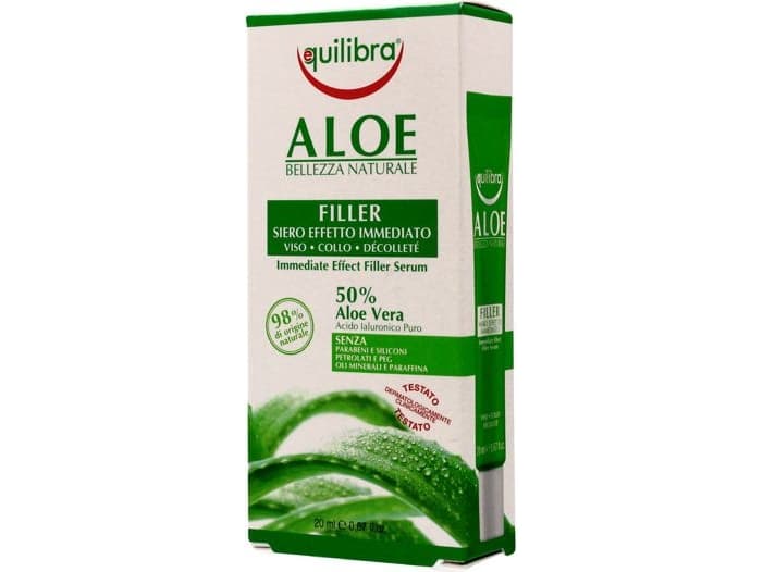 Equilibra Aloe Filling Serum for face, neck and décolleté 50% aloe vera 20ml