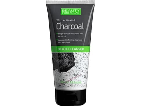 BEAUTY FORMULAS Charcoal Detox Cleanser ansiktsvaskegel med aktivt kull 150ml