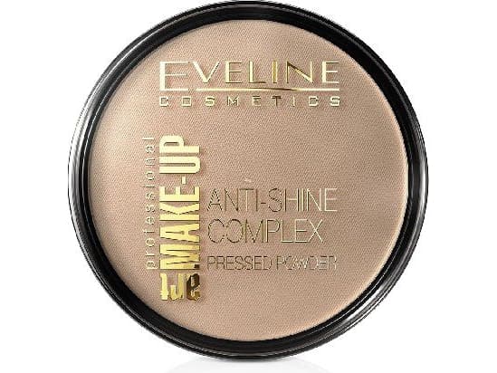 EVELINE_Art Make-Up Anti-Shine Complex Pressed Powder Mattifying Mineral Powder with Silk 35 Golden Beige 14g