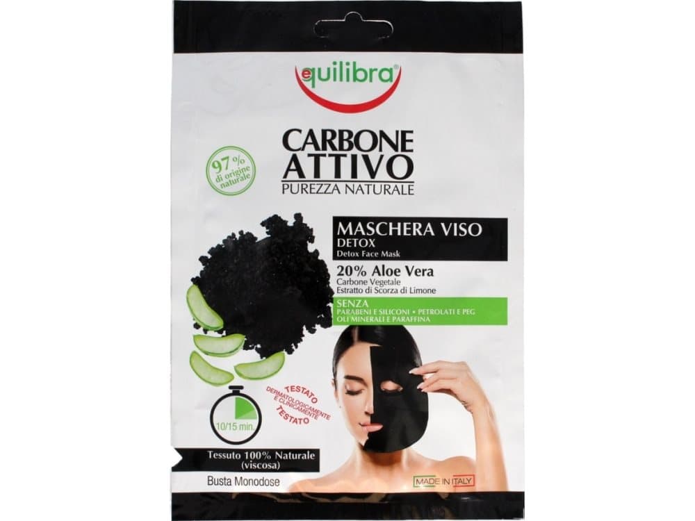 Equilibra Carbo Detox Face Mask Aloe Vera cleansing