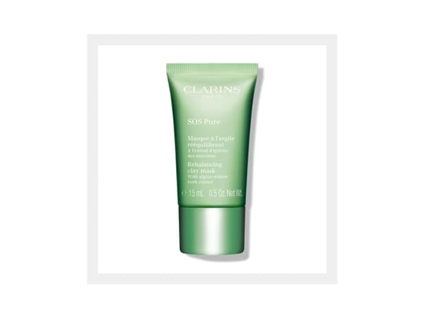 CLARINS SOS PURE REBALANCING CLAY MASK WITH ALPINE WILLOW HERB EXTRACT 15ML