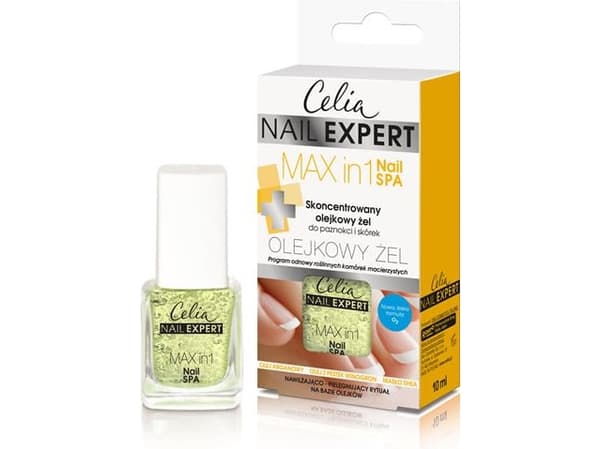 Celia Nail Expert Tiivistetty öljygeeli kynsille ja kynsinauhoille Max in 1 Nail SPA 10ml