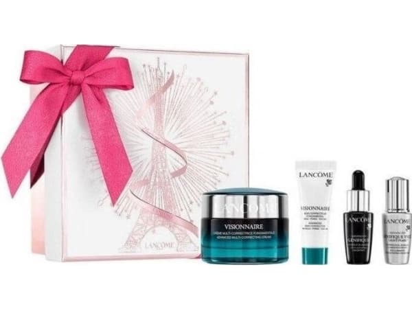 LANCOME SET (VISIONNAIRE DAY CREAM 50ML+ADVANCED GENEFIQUE SERUM 7ML+VISIONNAIRE CORRECTOR 10ML+ADVANCED GENEFIQUE EYES LIGHT-PEARL 5ML)