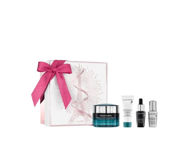 LANCOME SET (VISIONNAIRE DAY CREAM 50ML+ADVANCED GENEFIQUE SERUM 7ML+VISIONNAIRE CORRECTOR 10ML+ADVANCED GENEFIQUE EYES LIGHT-PEARL 5ML)