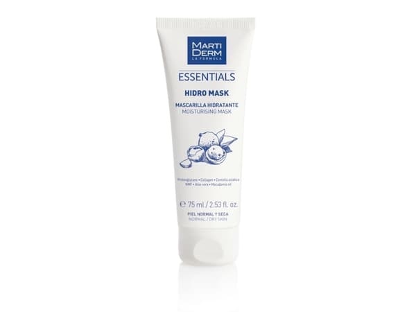 MartiDerm Hidro Mask, Puhdistusnaamio, Kuiva iho, Normaali iho, Puhdistus, Kiinteyttävä, Kosteuttava, Ravitseva, Pehmentävä, Tuubi, 75 ml, 1 kpl