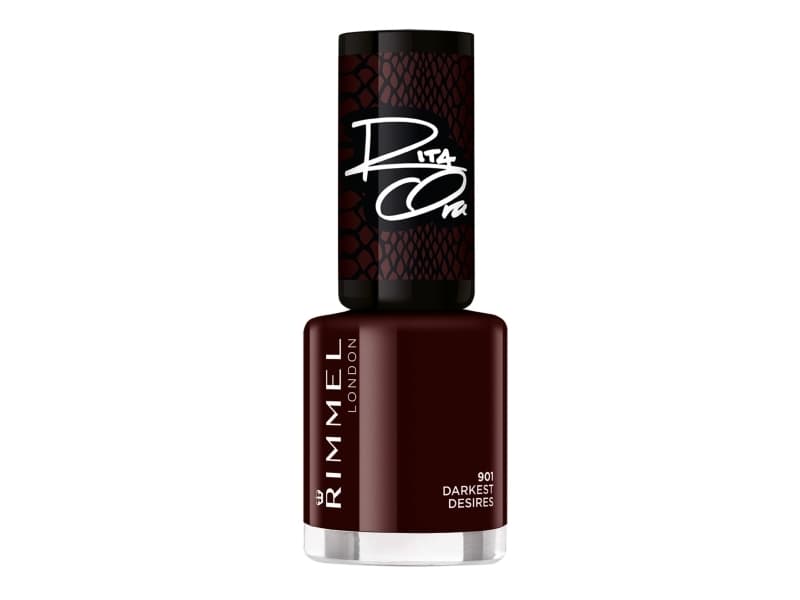 Rimmel 60 seconds Rita's shades of black, Brun, Darkes Desires, Färgande, 1 styck, Flaska, 240 h