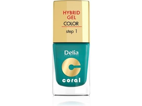 DELIA LACQUER CORAL HYBRID GEL 10 METALLIC HERB&amp