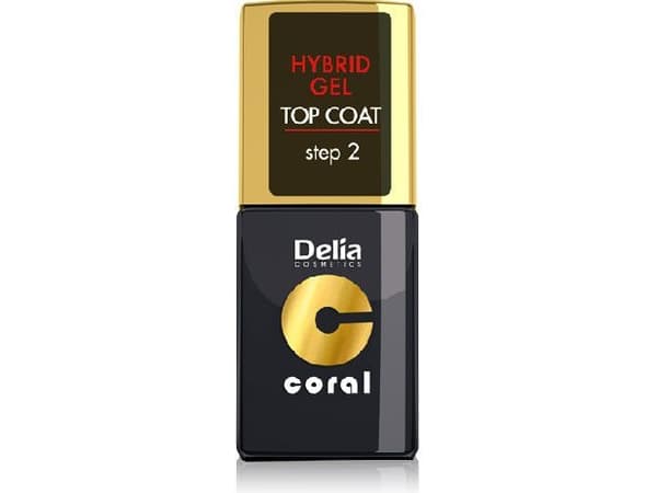 DELIA LACQUER CORAL HYBRID GEL 00 TOP COAT