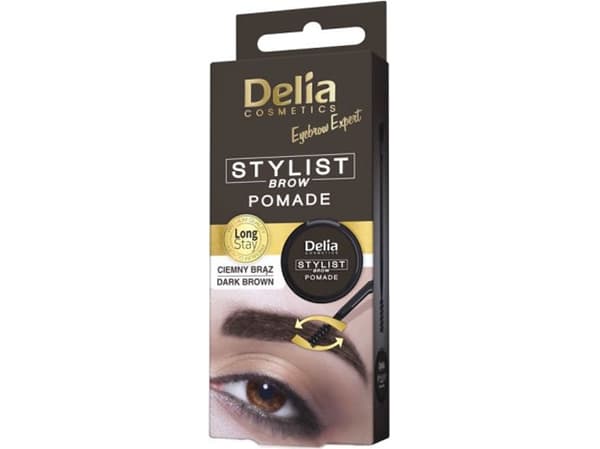 Delia Cosmetics Eyebrow Expert Eyebrow Pomade Dark Brown 1pc
