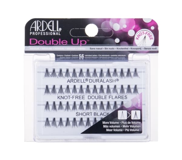 ARDELL_Double Up set of 56 clumps of Short Black eyelashes