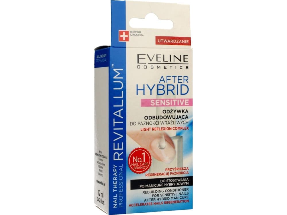 Eveline Eveline Nail Therapy Revitallum Rebuilding nail conditioner After Hybrid Sensitive 12ml