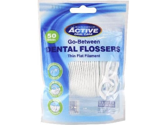 BEAUTY F TEETH flossingpicks ACTIVE/50stk/&