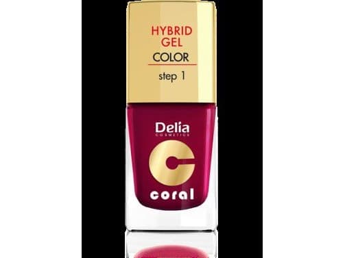 DELIA LACQUER CORAL HYBRID GEL 12 BURGUNDY&amp;amp