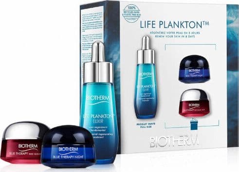 Biotherm BIOTHERM SET (LIFE PLANKTON ELIXIR 30ML + BLUE THERAPY NIGHT CREAM 15ML + BLUE THERAPY RED ALGAE UPLIFT 15ML)