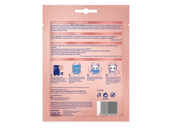 Nivea 10-minutters hyaluronisk arkmaske