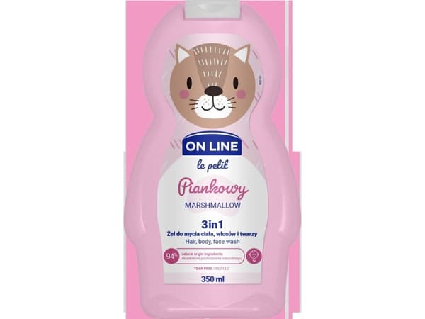 On Line Le Petit Gel for washing body,hair and face 3in1 for children Foaming 350ml