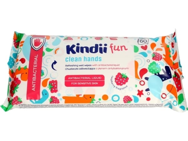 KINDII_Fun Antibacterial refreshing wipes 60pcs