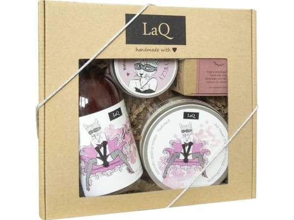 LaQ LAQ Kocica gel +mousse+smør+skrubb