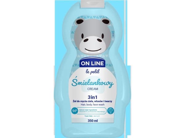 On Line Le Petit Gel for washing body,hair and face 3-in-1 for children Cream 350ml