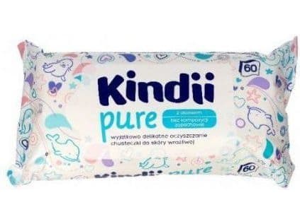 Cleanic Kindii Pure Cleansing wipes for babies with aloe vera 1 pack - 60 pcs