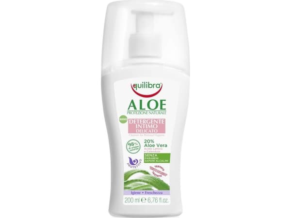 EQUILIBRA_Aloe skånsom rengjøringsmiddel for personlig hygiene Aloe Vera skånsom intim hygiene gel 200 ml