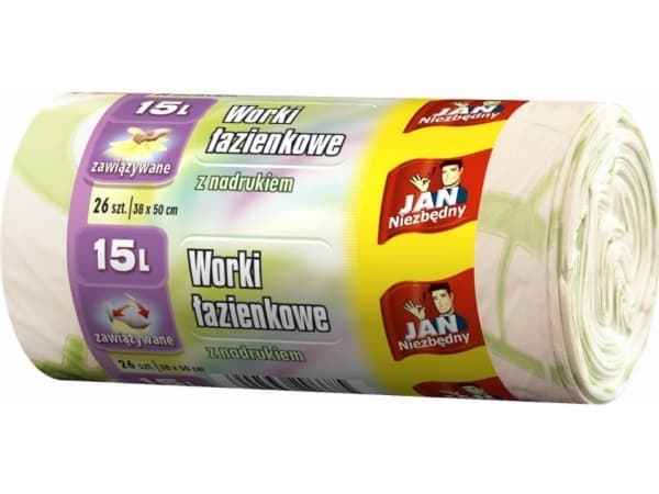 Sarantis Jan Niezbędny Painetut kylpyhuonekassit 15L 1op.-26kpl