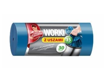 Anna Zaradna AZ Jätesäkit korvilla LDPE 35L 30 UST. SININEN (AZ1-WNS-3883)
