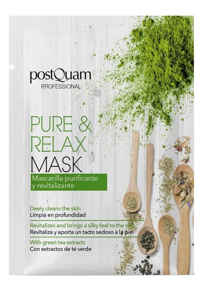 5 pack PostQuam Ansiktsmask Pure & Relax Grönt Te