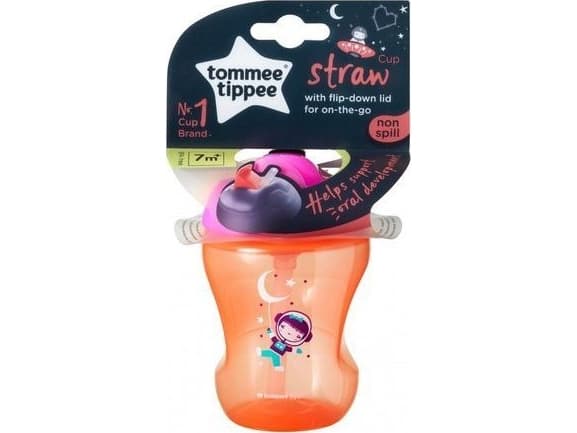 Tommee Tippee Mug with a retractable straw 7m + Tommee Tippee universal