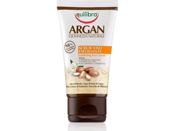 Equilibra kuoriva kasvokuorinta Argan 75 ml