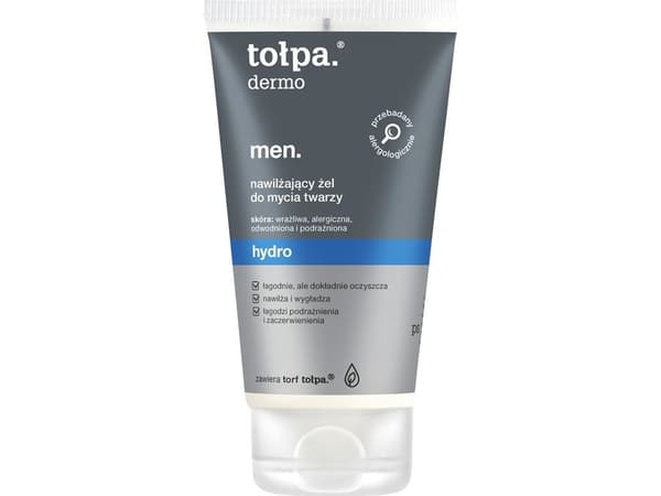 Tolpa Fuktighetsgivende ansiktsrengjøringsgel Dermo Men Hydro 150 ml