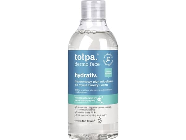 Tołpa hydrativ, fuktighetsgivende micellær væske for vask av ansikt og øyne 400 ml