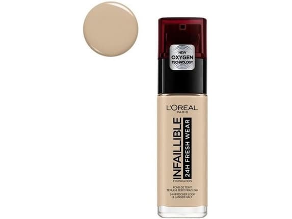 MAYBELLINE_Infaillible 24H Fresh Wear Foundation long-lasting liquid foundation 100 Linen 30ml