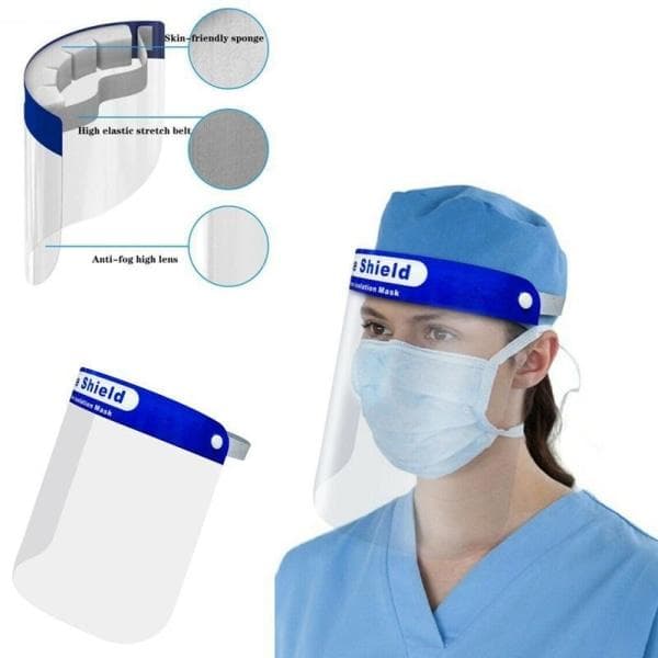 2-Pack - Visir / Skyddsvisir - Skydd för Ansikte Mun Transparent