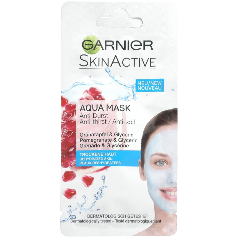Garnier Skin Active mask with pomegranate and glycerine Aqua - dehydrated complexion 8ml