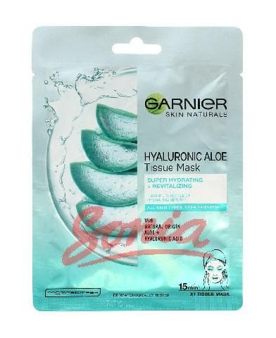 Garnier Hyaluronic aloe moisturizing mask on the fabric face 1pc