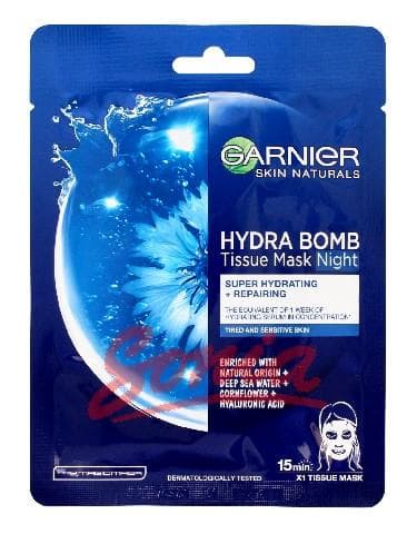 Naturals Garnier Skin moisturizing mask on fabric Hydra Bomb 32g