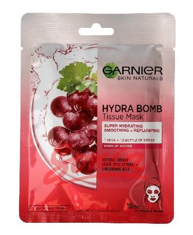 Garnier Skin Naturals mask for moisturizing and smoothing the fabric Hydra Bomb 1pc
