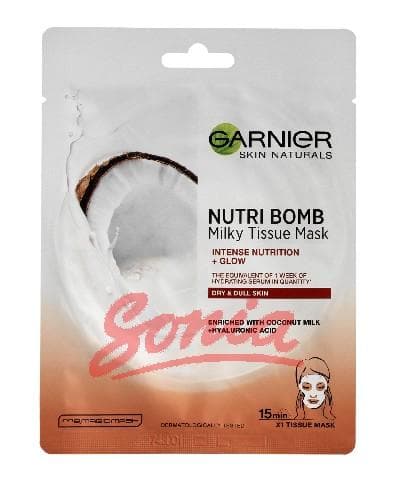 Garnier Skin Naturals mask on fabric nutritionally Nutri-illuminating bomb 1 piece