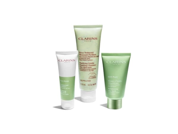 Clarins Gentle Foaming Purifying Cleanser, Dame, Rensing, Kombinert hud, Fet hud, 1 stk, Innlegg, 125 ml