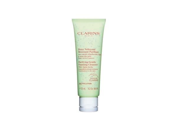 Clarins Gentle Foaming Purifying Cleanser, Dame, Rensing, Kombinert hud, Fet hud, 1 stk, Innlegg, 125 ml