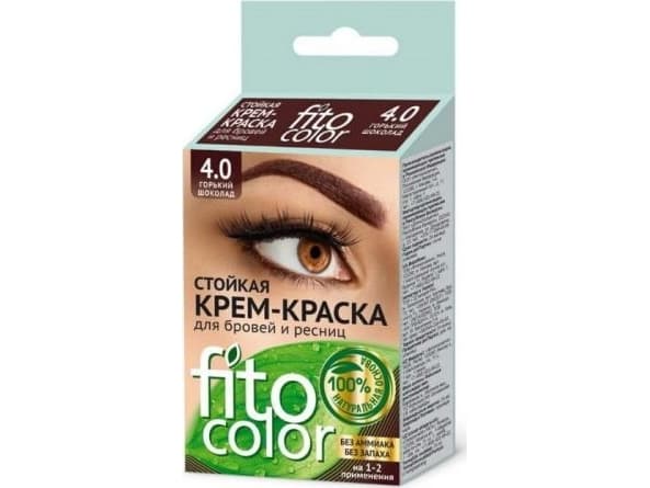 Fitokosmetik FITOCOLOR Paint for eyebrows and eyelashes, dark chocolate, 2x2ml - Fitokosmetik