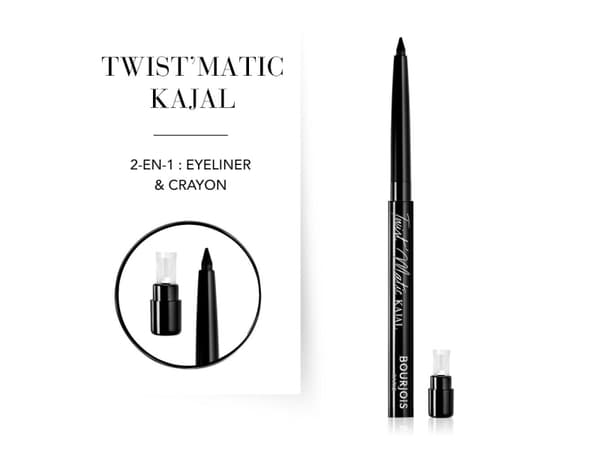 Bourjois Paris BOURJOIS_Twist Matic Kajal Automatic Eyeliner Pencil 01 Char Kohl 1.2g