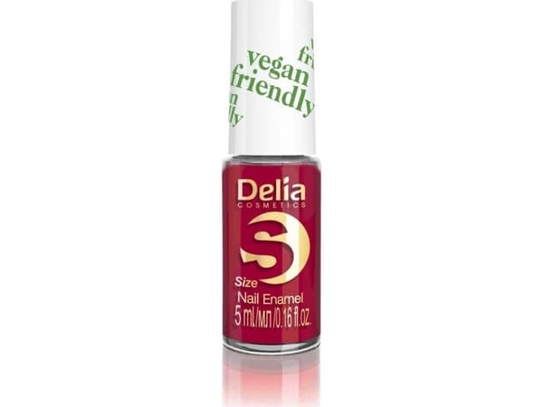 Delia Cosmetics Vegan Friendly nail enamel Size S No. 213 Red Velvet 5ml