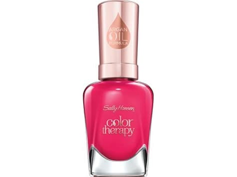Sally Hansen Colour Therapy Nail Polish with Argan Oil, 14.7 ml, Pampered in Pink