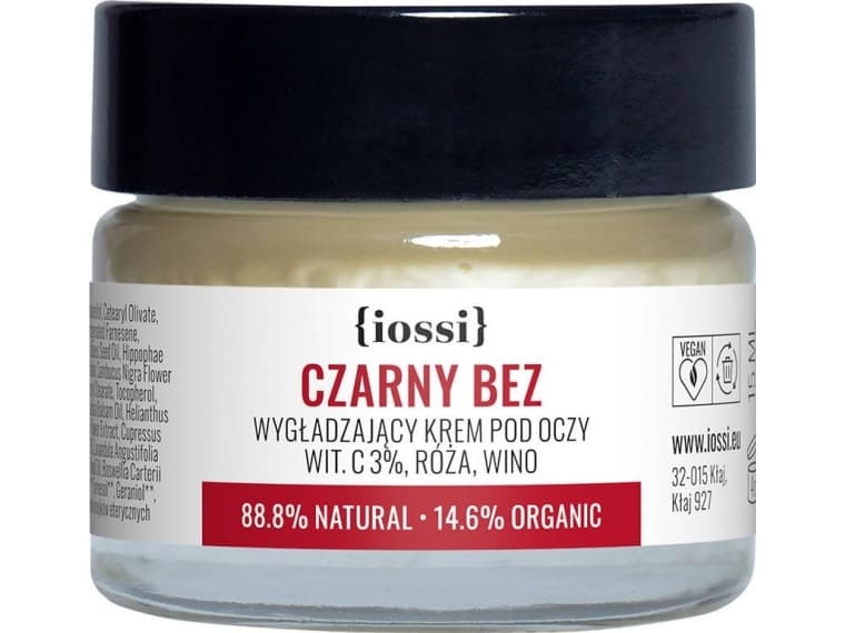 Iossi IOSSI_Black Bez smoothing eye cream with Vitamin C 3%, Rose, Wine 15ml