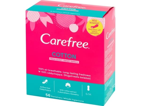 Carefree Carefree Cotton Fresh Scent bind - frisk duft 1 pakke - 56 stk.