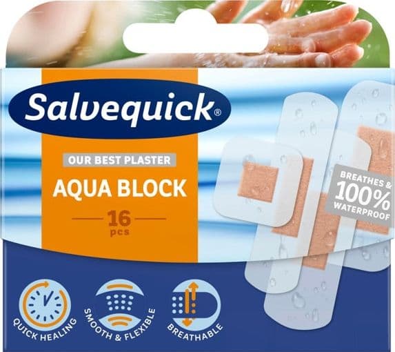 SALVEQUICK_Aqua Block vanntette lapper 16 stk.