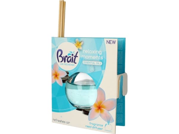 Brait Air Freshener sticks + Relaxing Moments liquid 1op.(4 pcs.+40ml)