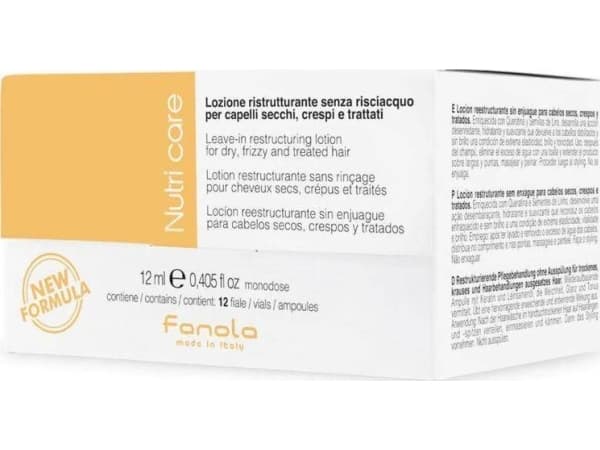 Fanola FANOLA_Nourishing Leave-In Restructing Lotion nærende balsam for tørt og skadet hår i ampuller 12x12ml